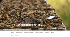 Desktop Screenshot of greenheronapiary.com